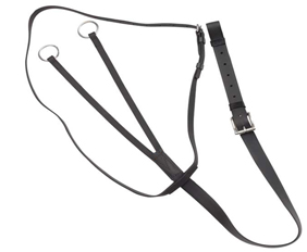 19mm wide PVC running martingale supplies in black