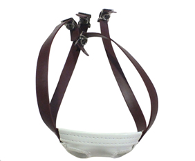 Brown sporting football helmet chin straps PVC wholesale retail